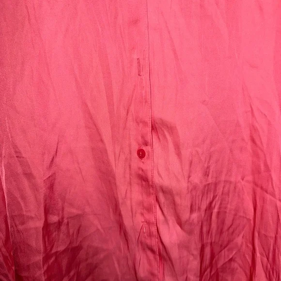 Old Navy Pink Satin Button-Up Shirt - Picture 3 of 5
